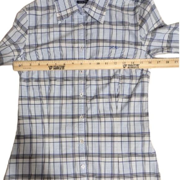 River Woods Women's Button Down Plaid Shirt(5) - Picture 7 of 16